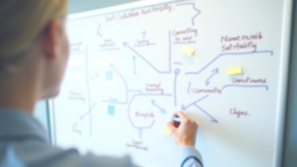 Mappa strategica di networking con persone connesse in una rete professionale, diagramma di relazioni